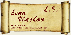 Lena Vlajkov vizit kartica